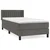 Vidaxl Box spring postelja z vzmetnico temno siva 80x200 cm žamet