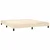 Vidaxl Box spring postelja z vzmetnico krem 160x200 cm blago