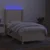 Vidaxl Box spring postelja z vzmetnico LED krem 100x200 cm blago
