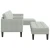 Set sofe s jastukom 2 pcs Svijetlo siva Poliester