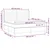 Vidaxl Box spring postelja z vzmetnico LED krem 160x200 cm blago