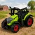 LEAN TOYS Traktor na farmi, frikcijski pogon, zelen, 15 cm
