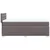 Vidaxl Box spring postelja z vzmetnico siva 90x200 cm umetno usnje
