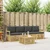 Set vanjskih sofa s jastukom 5 pcs Bijela i antracit Poliester