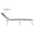 Ležaljka 2 pcs Siva 58 x 188 x 77cm Poliester
