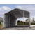 Garažni šotor 8x12 z vrati 4,0x3,6 m - PVC 550 g/m2