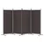 vidaXL Paravan 4-delni 346x180 cm rjavo blago