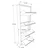 Hanah Home Cipelarnik Garda 4, 50x137x15 cm, Braon