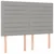 Vidaxl Box spring postelja z vzmetnico LED svetlo siva 140x190cm blago
