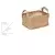 WENKO 64470100 - Koš JUNA 20x15 cm braon