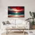 Slika rdeče nebo nad oceanom - 120x80