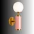 Opviq zidna lampa Moira-20201-H, 1 × E27, roze