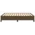 Vidaxl Posteljni okvir brez vzmetnice temno rjav 140x190 cm blago