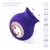 Action No. TwentyFive Licking Tongue Ergonomic Clitoris Massager Purple