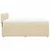 VIDAXL Box spring postelja z vzmetnico krem 160x200 cm blago