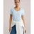 WE Fashion Majica pastelno modra