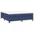 Vidaxl Box spring posteljni okvir moder 160x200 cm blago