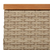 Vrtni stol bež 70 x 70 x 25 cm od ratana i bagremovog drva