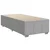Vidaxl Box spring postelja z vzmetnico svetlo siv 100x200 cm blago