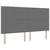 Vidaxl LED Box Spring Postelja Svetlo siva in bela. 180 x 200 cm