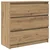 Komoda boja hrasta artisan 80x35x76 cm konstruirano drvo