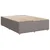 vidaXL Box spring postelja z vzmetnico taupe 160x200 cm blago