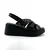 Mona Shoes Ženske sandale, Soft uložak, Kožne, Crne