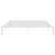 Vidaxl Kovinski posteljni okvir bel 180x200 cm