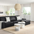 KIVIK Sofa 4-sed, s lenjivcem/Grann/Bomstad crna