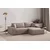 Atelier del Sofa Ugaona garnitura Pirlo 145x43x206cm Braon