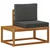 Set vanjskih sofa 2 kom. Prirodna