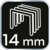shumee Sponke tipa J, 14 mm, 1000 kosov.