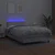 Krevet box spring s madracem LED bijeli 120x200 cm umjetna koža