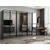 Hanah Home ormar sa reflektujućim staklom Nisa 20631, 270 cm, antracit