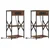 Noćni ormar 2 pcs Smeđi hrast 41 x 31 x 76 cm Konstruirano drvo