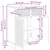 Kreveta s ladicama Crna 66 x 34,5 x 90 cm Konstruirano drvo