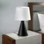 Opviq Stona lampa Kona-15483, Crno-bela