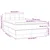 Vidaxl Box spring postelja z vzmetnico LED modra 120x190 cm blago