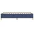shumee vidaXL Posteljni okvir brez vzmetnice moder 100x200 cm blago