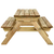 Stol za piknik s klupama 220x122x72 cm od impregnirane borovine