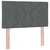 vidaXL Postelja boxspring z vzmetnico Temno siva 90 x 190 cm Blago