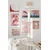 WallXpert set od 8 uramljenih slika Çgs-021, roze i crveni motivi – cvetovi, flamingo, lepeza i pejzaž u zalasku sunca, beli ram