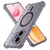 Techsuit Shockproof Clear Silicone MagSafe zaštitna maskica za Honor 400 – smoke crna