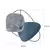 Wallity Zidni sat 58cm Plavo-Sivi