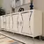 Hanah Home Konzolni sto Tean, 150x75x35 cm, Belo-srebrne boje