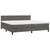Krevet box spring s madracem LED tamnosivi 200x200 cm baršun