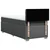 VIDAXL Box spring postelja z vzmetnico temno siva 90x190 cm blago