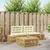4 pcs Set vanjskih sofa Bijela