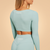 BeastPink Women‘s Sense Crop Top Storm Blue
