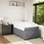 Vidaxl Box spring postelja z vzmetnico temno siva 90x200 cm žamet